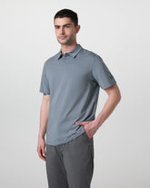 Short Sleeve Feather Polo