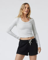 Long Sleeve Pose Scoop Tee