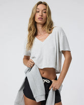 Short Sleeve Cove V Neck Tee