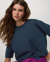 Short Sleeve Heavyweight Crop Cotton Tee