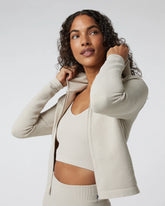 Waffle Seamless Zip Hoodie