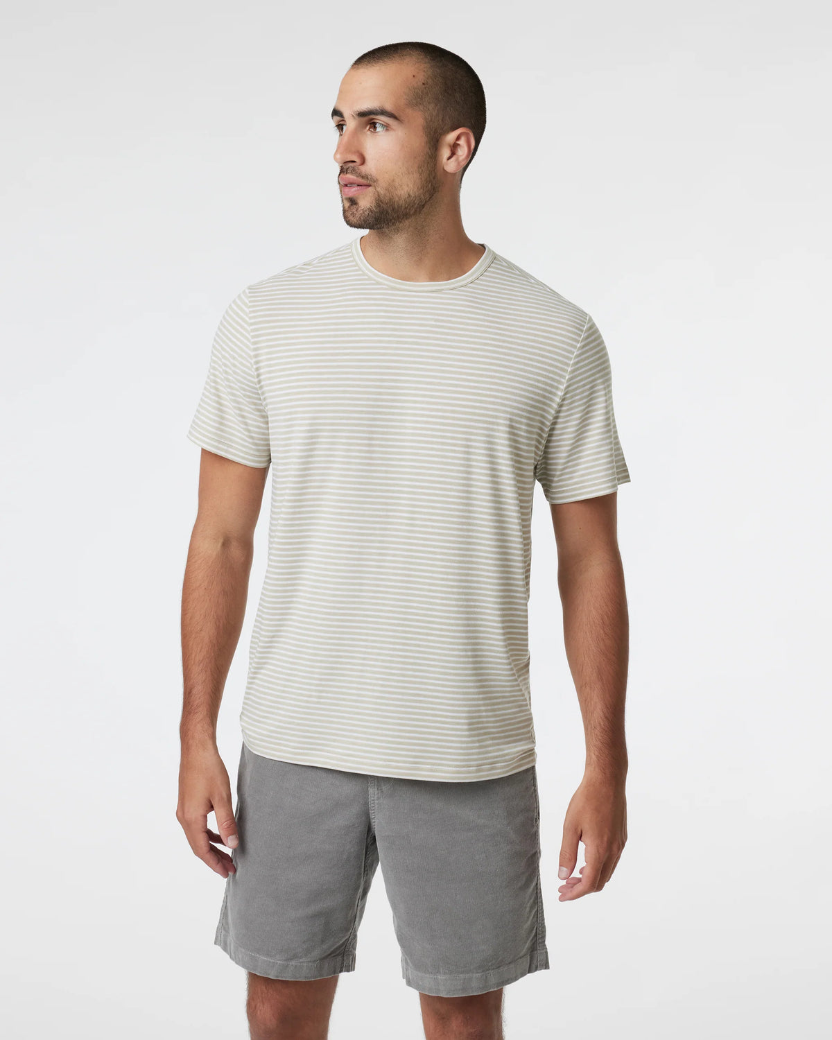 Short Sleeve Current Stripe Tee