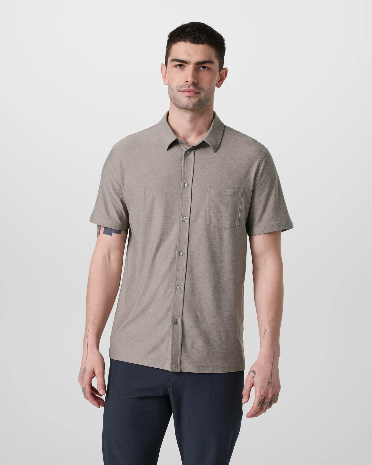 Short Sleeve Strato Button Down