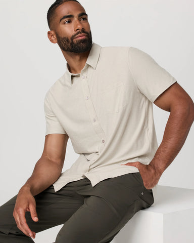 Short Sleeve Strato Button Down
