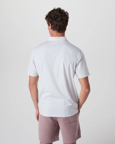 Short Sleeve Feather Polo