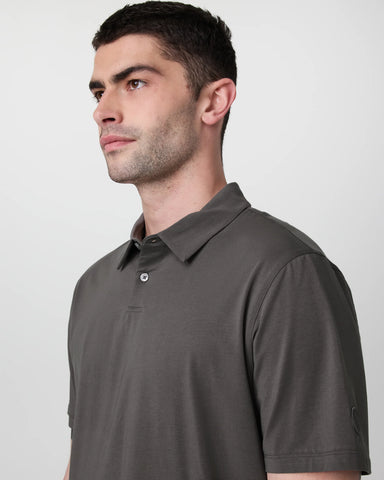 Short Sleeve Feather Polo