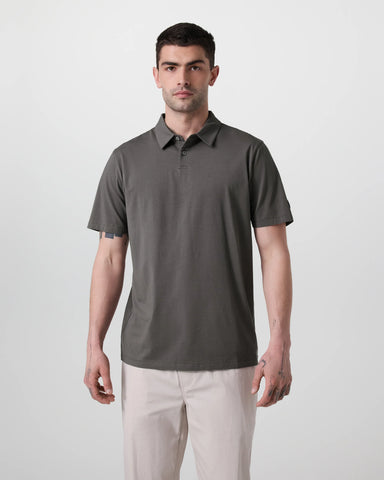 Short Sleeve Feather Polo