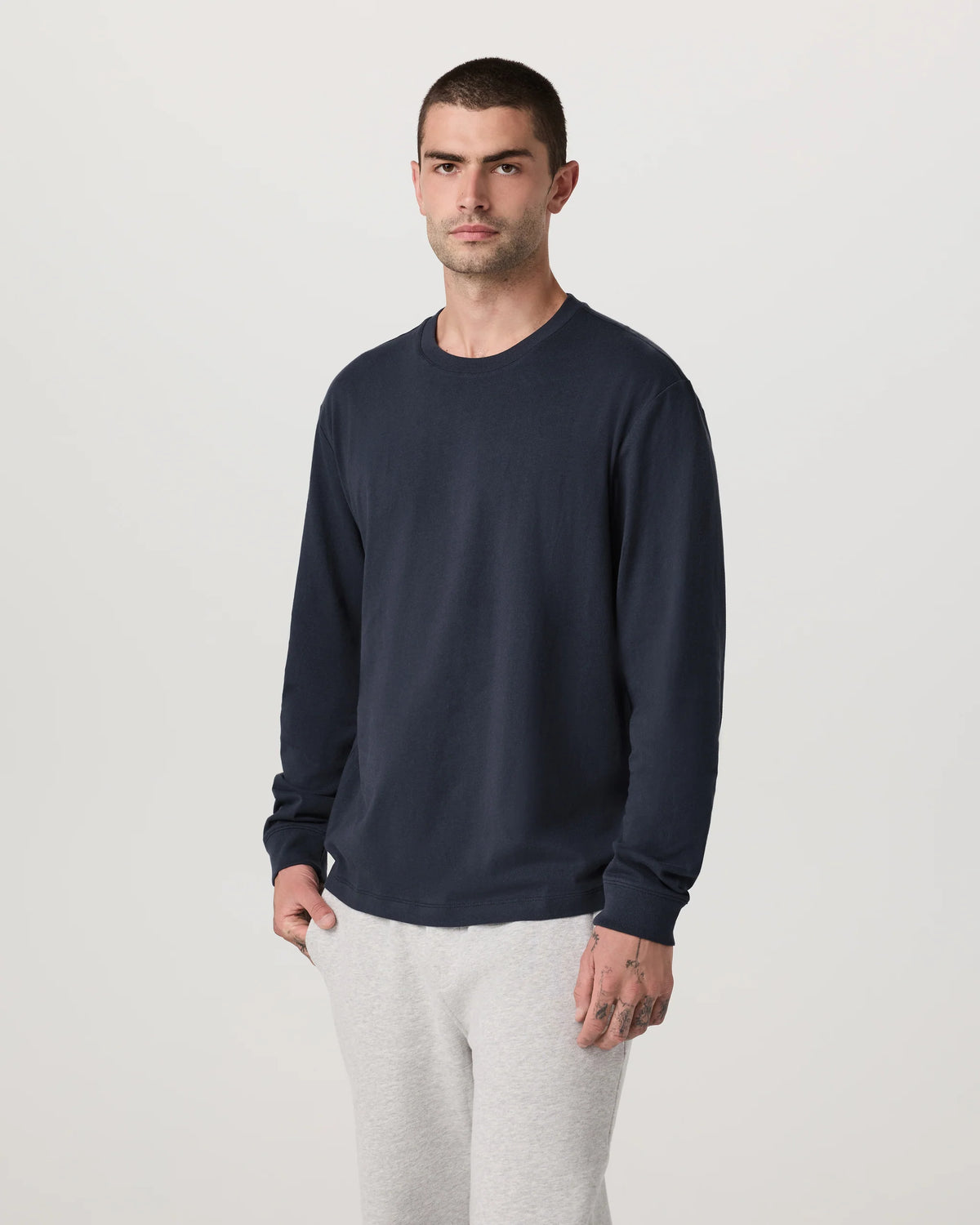 Long Sleeve Vuori Heavyweight Cotton Tee - Relaxed Fit