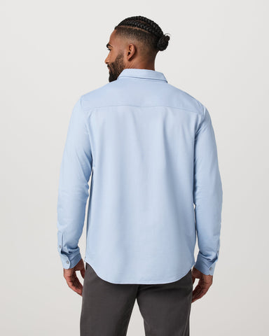 Long Sleeve Knit Oxford Button Down - Classic Fit