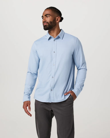 Long Sleeve Knit Oxford Button Down - Classic Fit