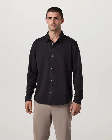 Long Sleeve Knit Oxford Button Down - Classic Fit