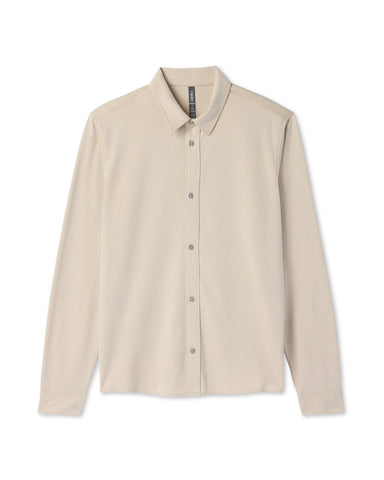 Long Sleeve Knit Oxford Button Down - Classic Fit