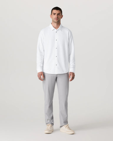 Long Sleeve Knit Oxford Button Down - Classic Fit