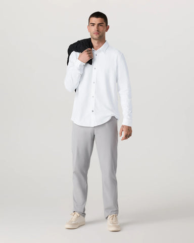 Long Sleeve Knit Oxford Button Down - Classic Fit