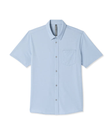 Short Sleeve Knit Oxford Button Down - Classic Fit