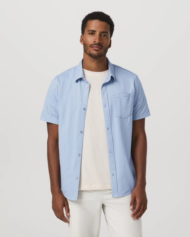 Short Sleeve Knit Oxford Button Down - Classic Fit