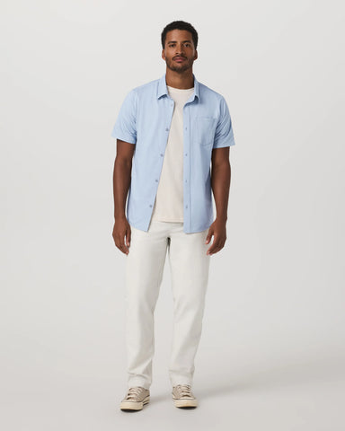 Short Sleeve Knit Oxford Button Down - Classic Fit