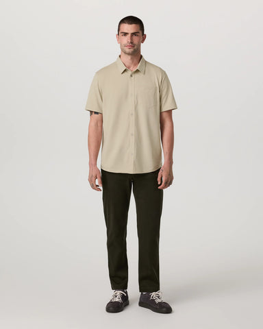 Short Sleeve Knit Oxford Button Down - Classic Fit