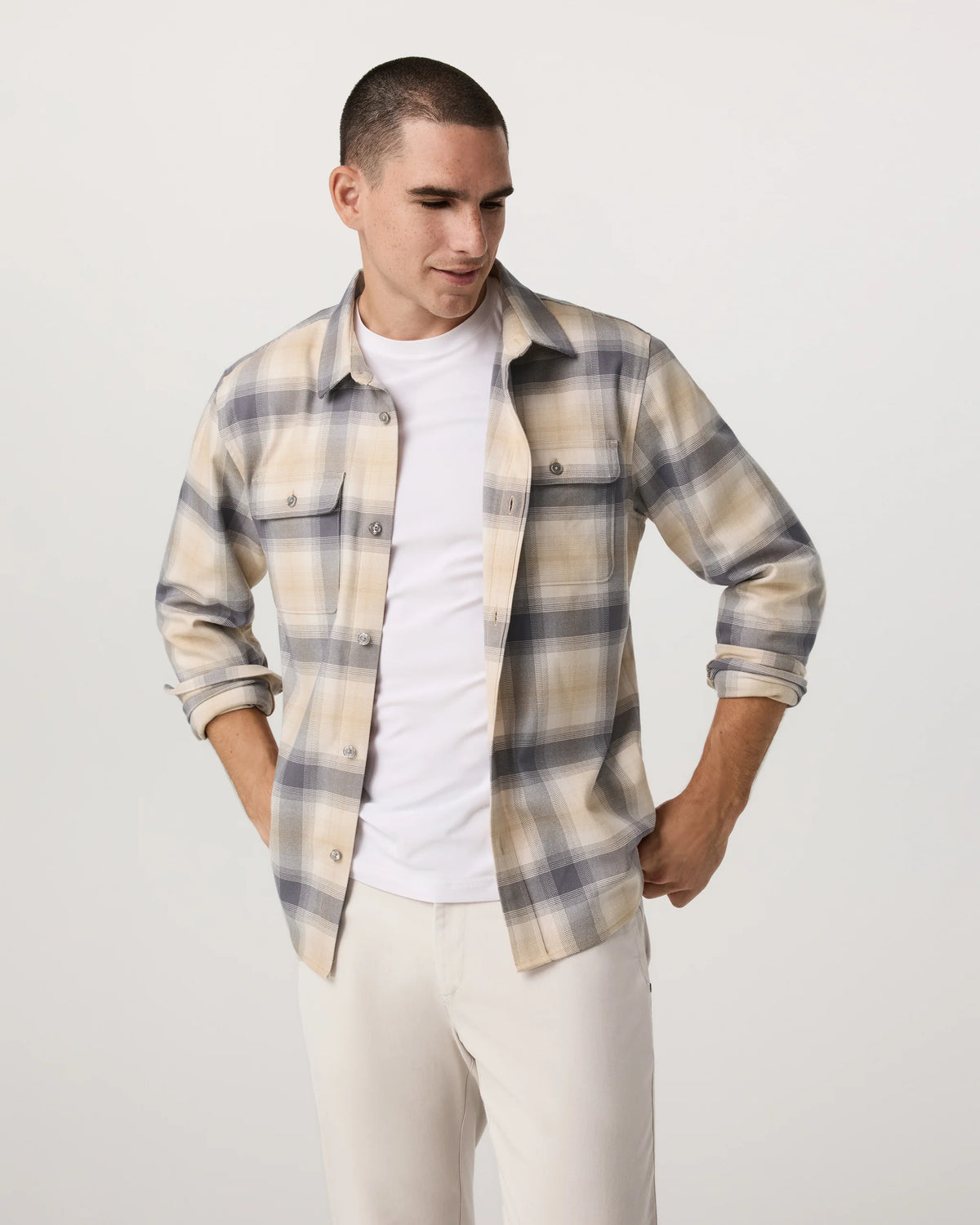 Long Sleeve Flannel Button Down Shirt