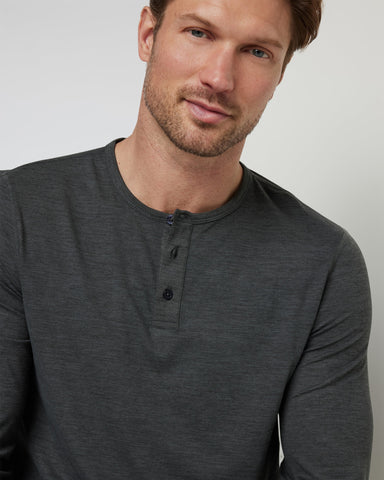 Long-Sleeve Ease Performance Henley