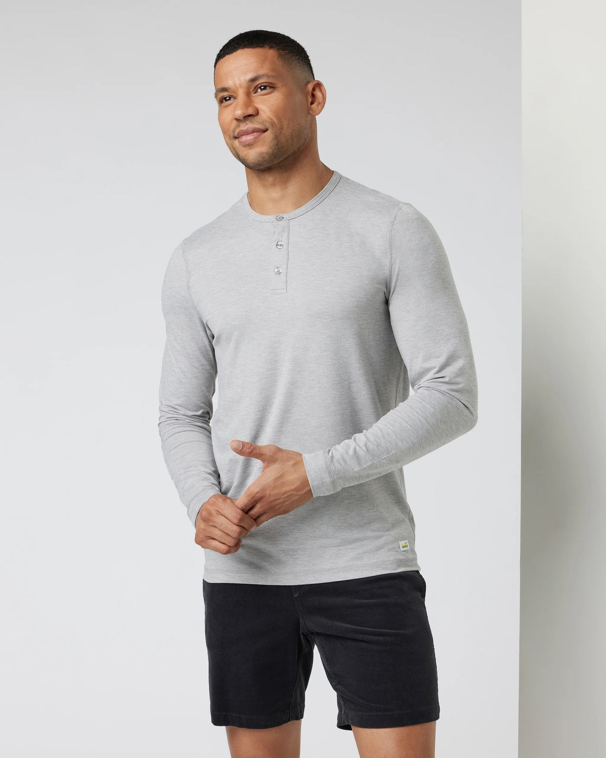Long-Sleeve Ease Performance Henley