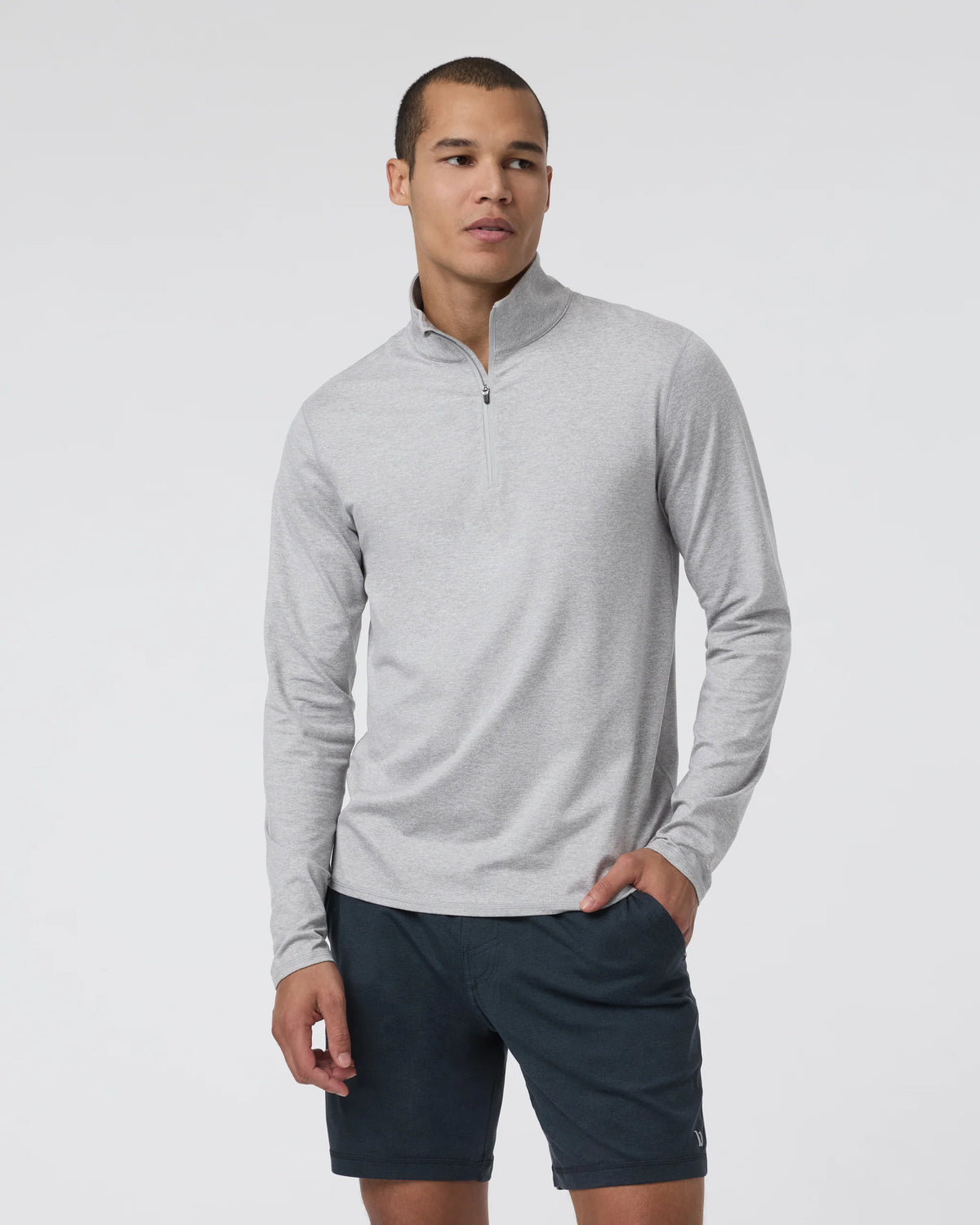 Ponto Half Zip Mock Neck