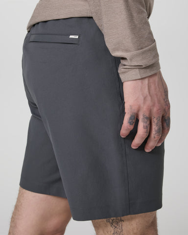 Cascade Crinkle Elastic Waist Short 8"