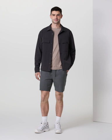 Cascade Crinkle Elastic Waist Short 8"