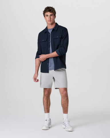 Cascade Crinkle Elastic Waist Short 8"