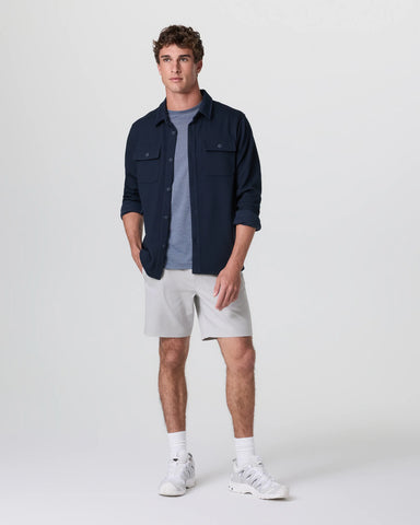 Cascade Crinkle Elastic Waist Short 8"