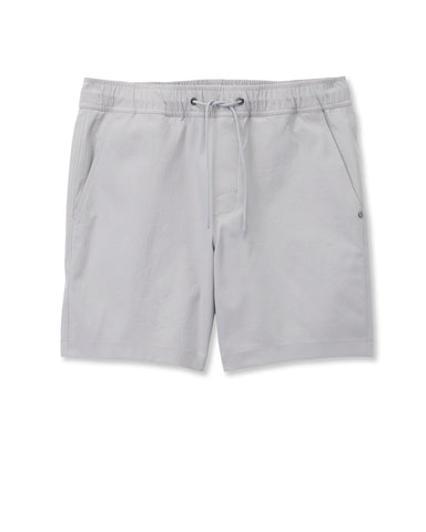 Cascade Crinkle Elastic Waist Short 8"