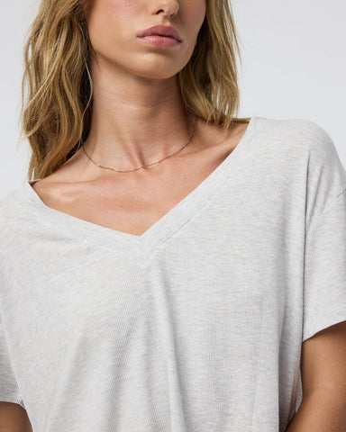 Short Sleeve Cove V Neck Tee