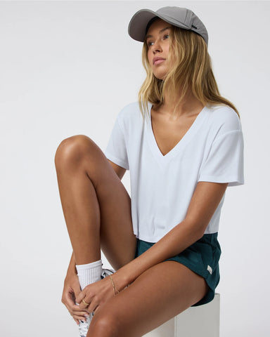 Short Sleeve Cove V Neck Tee