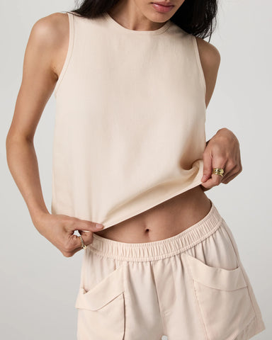 Trestles Twill Crop Tank