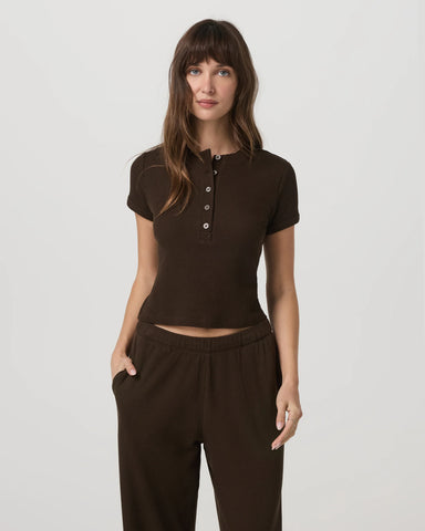 Short Sleeve Waffle Baby Tee