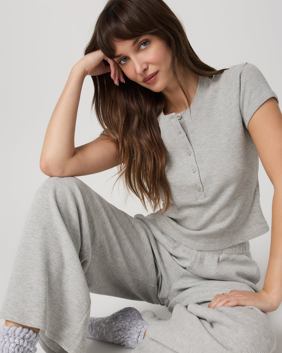 Short Sleeve Waffle Baby Tee