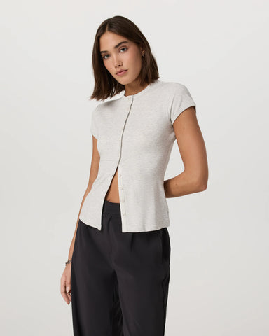 Short Sleeve Pose Button Up