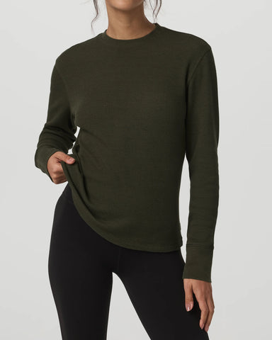 Long Sleeve Waffle Top