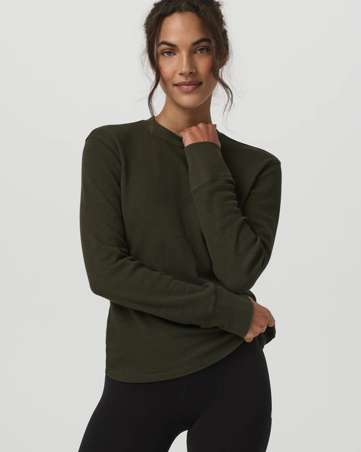 Long Sleeve Waffle Top