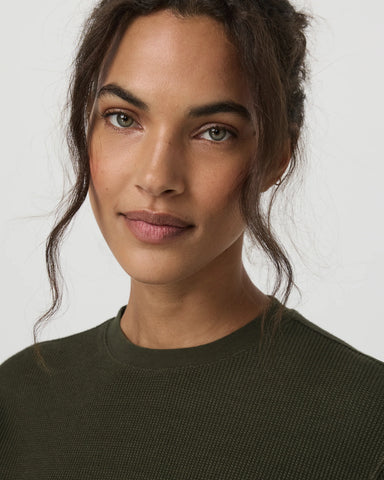 Long Sleeve Waffle Top