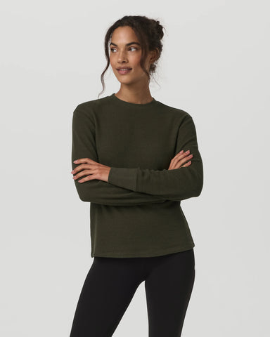 Long Sleeve Waffle Top