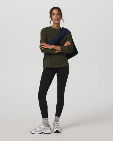 Long Sleeve Waffle Top