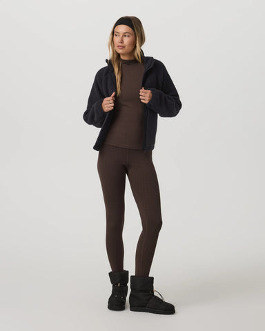 Long Sleeve Chilled Out Houndstooth Mock