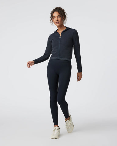 Waffle Seamless Zip Hoodie