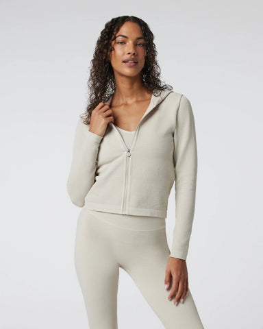 Waffle Seamless Zip Hoodie