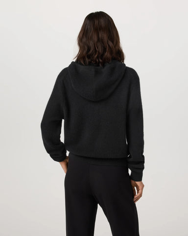 Émilie Full Zip Cashmere Rib Hoodie