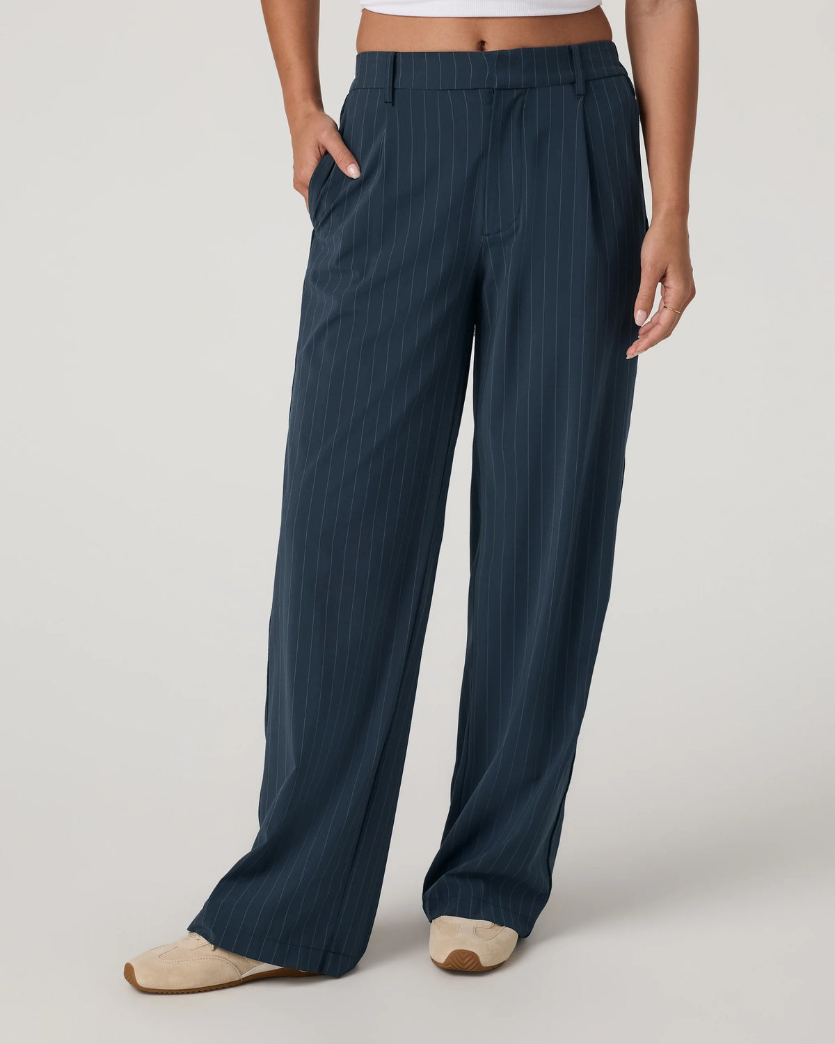 Villa Pinstripe Trouser Pant-Short